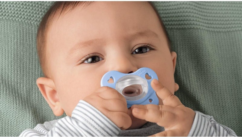 Chicco Physioforma Dual Soft Silicone Soother 2-6m (2 pcs), Blue - Image 5